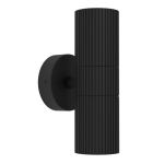 Eglo Applique Murale Tomelloso Extérieur Aluminium Noir | Convient pour 2x GU10