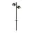 SLV Sitra 360 Piquet Lumière Aluminium Gris | Extérieur - IP44 - Convient pour 2x GX53 
