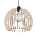 Nordlux Pendelarmatuur Chino 40 Bruin - Hout | E27 Max 60W