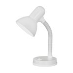 Eglo Tafellamp Basic Staal Wit | IP20 - Geschikt voor 1x E27 
