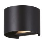 Eglo Wandlamp Calpino 3 Aluminium Zwart 2W 420lm - 830 Warm Wit | IP54