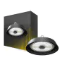 Bright Choice LED Highbay Staal Zwart 150W 25500lm 90D - 757 Koel Wit | IP65 - met Bewegings- en Lichtsensor 
