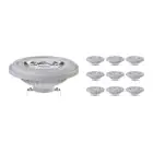 Voordeelpak 10x Noxion Lucent LED Spot G53 AR111 7.4W 450lm 24D - 930 Warm Wit | Beste Kleurweergave - Dimbaar - Vervangt 50W