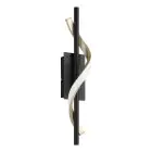 Eglo Wandlamp Conaprato Staal Brushed Messing, Zwart 8.8W 1050lm - 827-840-865 CCT | Dimbaar